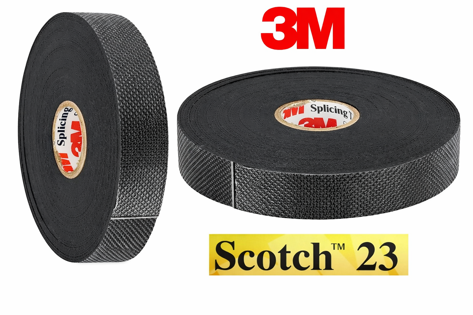 3M® Scotch® 23 Kauçuk Eriyen Bant, 19 mm x 9.15 m, 0.76 mm