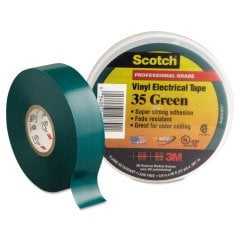Scotch 35 Vinil Elektrik Bandı, Yeşil 19 mm x 20 m