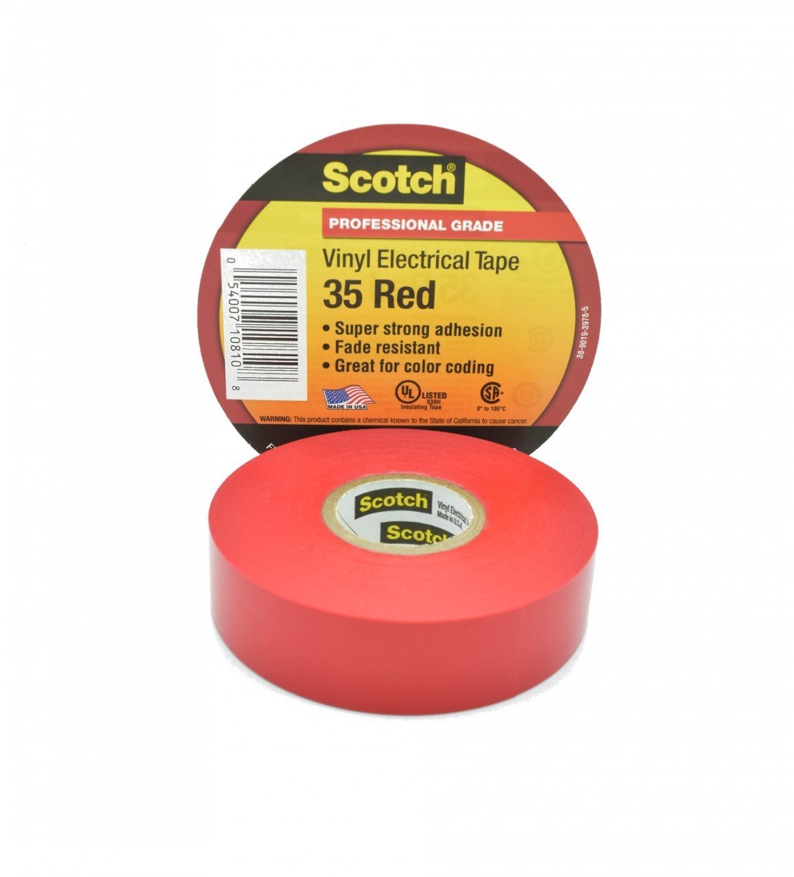 Scotch 35 Vinil Elektrik Bandı, Kırmızı