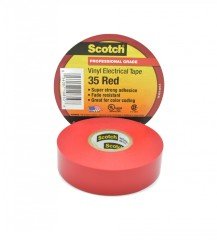Scotch 35 Vinil Elektrik Bandı, Kırmızı