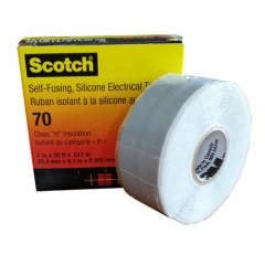 3M SCOTCH 70 Silikon Kaucuk Eriyen Eriyen Bant, 25 mm x 9,1 m