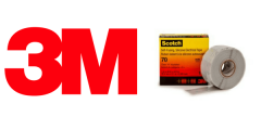 3M SCOTCH 70 Silikon Kaucuk Eriyen Eriyen Bant, 25 mm x 9,1 m