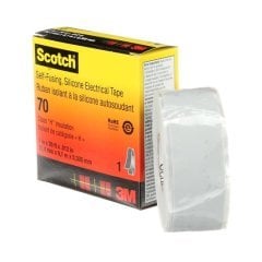 3M SCOTCH 70 Silikon Kaucuk Eriyen Eriyen Bant, 25 mm x 9,1 m
