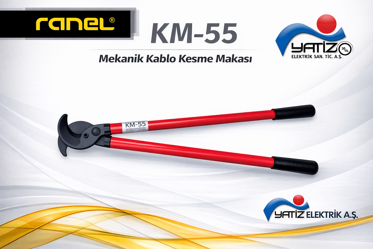 Ranel KM-55 Mekanik Kablo Makasları | Ranel Yetkili Satış Bayi - Yatiz