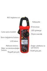 Unit UT203+ Ac/Dc 400A True Rms Dijital Pensampermetre