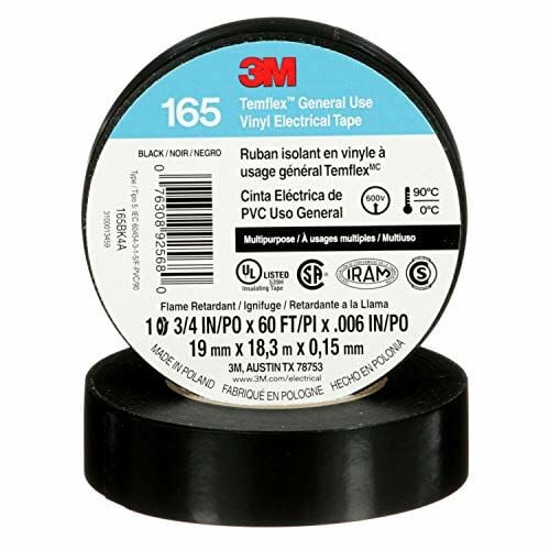 3M Temflex Vinil Elektrik Bandı 165 (SİYAH)