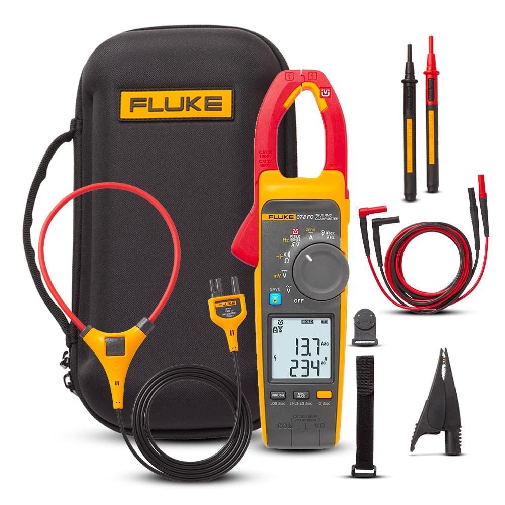 Fluke™ 378 FC/E True-rms AC/DC Pensampermetre iFlex Özellikli
