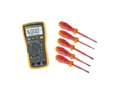 Fluke IB117M - Fluke 117 True Rms Multimetre + ISLS3 + ISLS5 + ISLS8+ IPHS1 + IPHS2