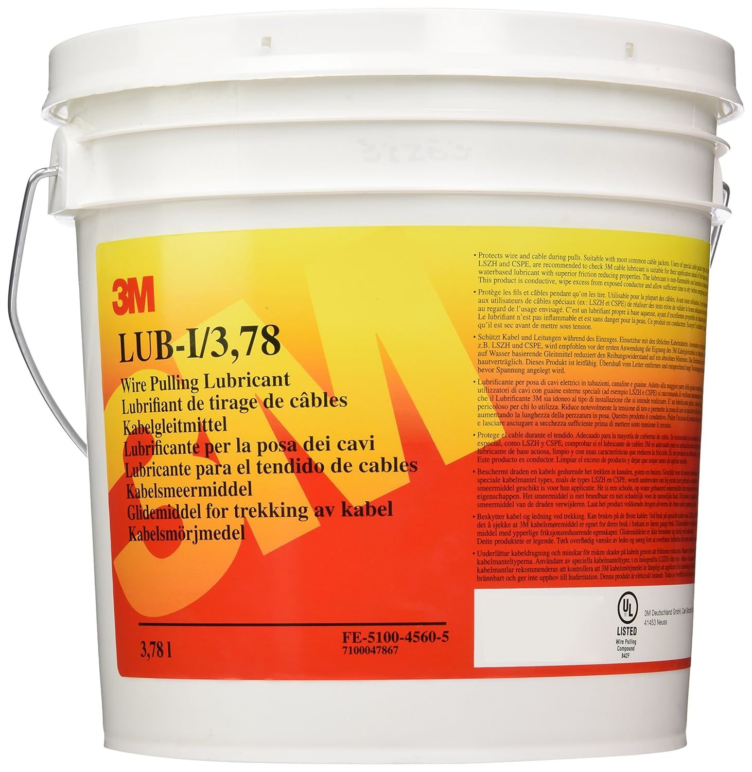 3M™ Kablo Kaydırıcı (Lub-I-Standart) 3,78LT/Kova